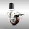 Service Caster 3 Inch 316SS Maroon Poly Swivel 1-3/4 Inch Expanding Stem Caster Lock Brake SCC SCC-SS316TTLEX20S314-PPUB-MRN-134 - alternate 1